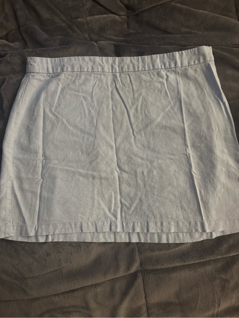 Old Navy Light Blue Linen Mini Skirt
